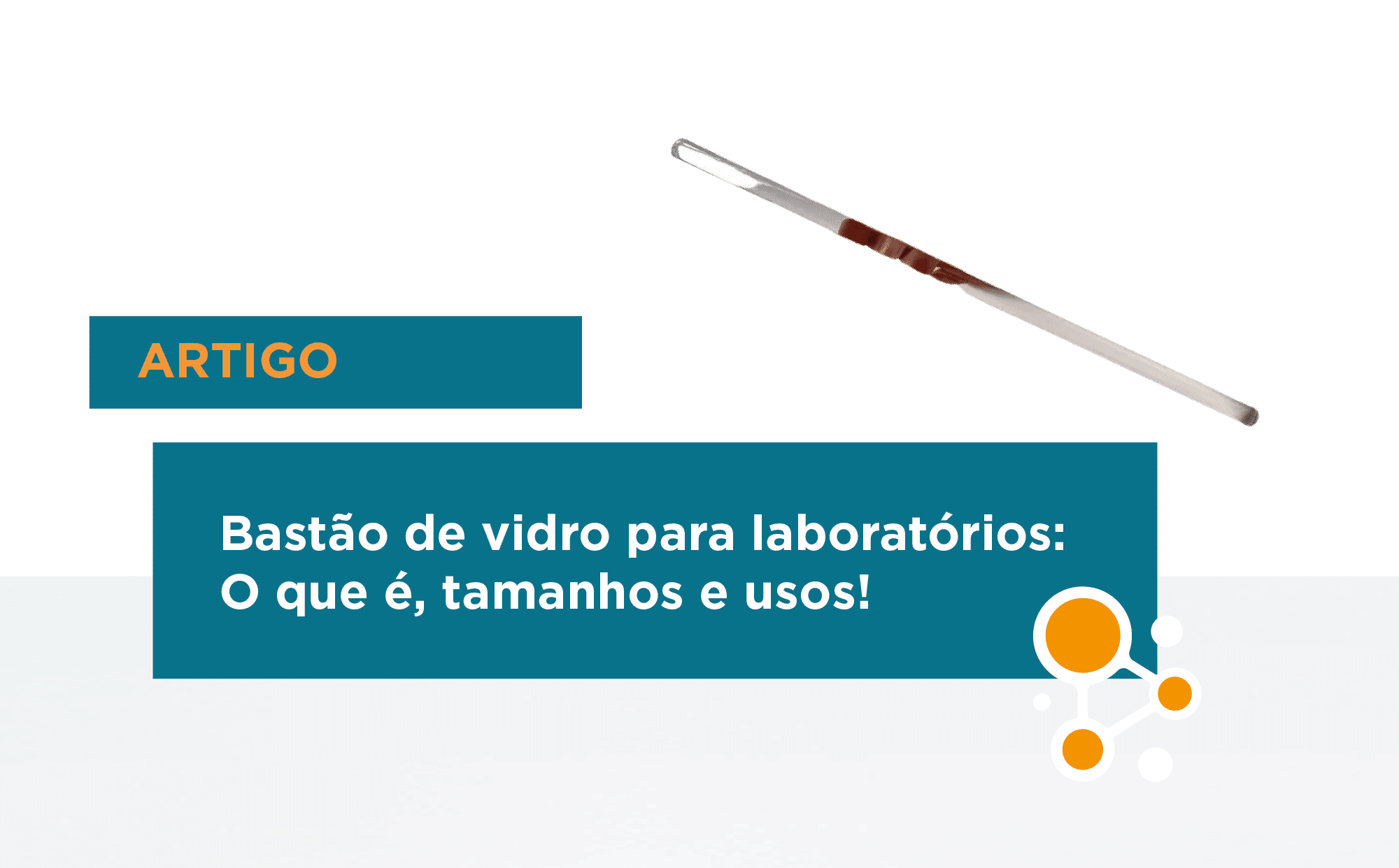 bastões de vidro para laboratórios
